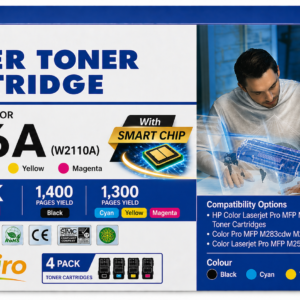 Compatible HP 206A Toner Cartridge Combo BK/C/M/Y - With Chip