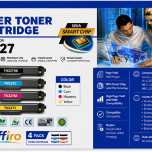 Brother TN227 Compatible Toner Cartridge Combo High Yield BK/C/M/Y - With Chip