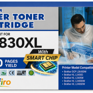 Brother TN830XL Compatible Black Toner Cartridge High Yield - With Chip
